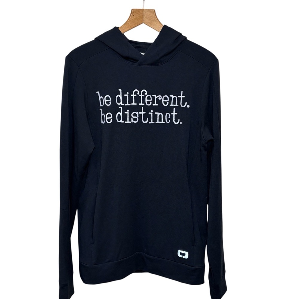OGIO Men's Super-Soft Commuter Pullover Fleece Hoodie in black/metallic Medium